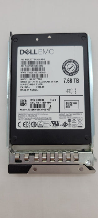 Dell Emc Rvyd5 Mzilt7t6halaad3 Pm1643a 7.68tb 12gbps