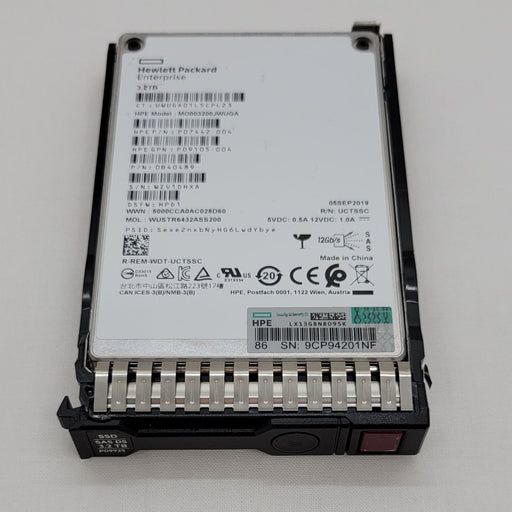 Hpe P07442-004 Mo003200jwuga 3.2tb Sas Ssd Drive With Caddy
