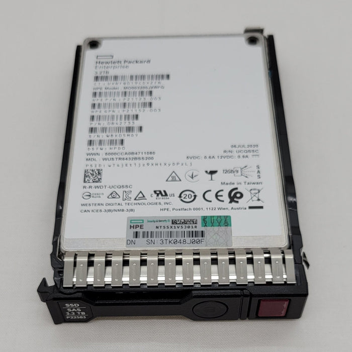 Hpe P21123-003 Wustr6432bss200 3.2tb Sas Ssd Drive With