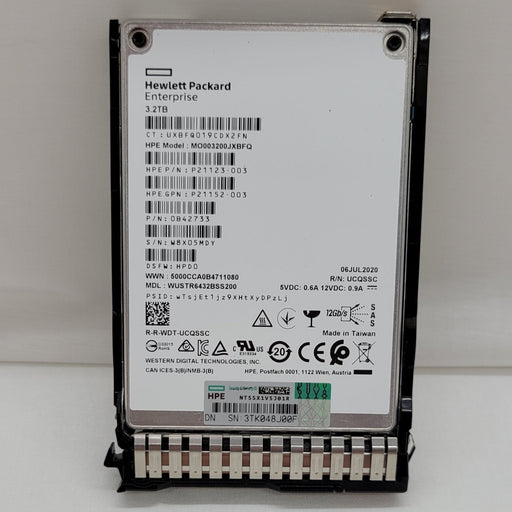 Hpe P21123-003 Wustr6432bss200 3.2tb Sas Ssd Drive With