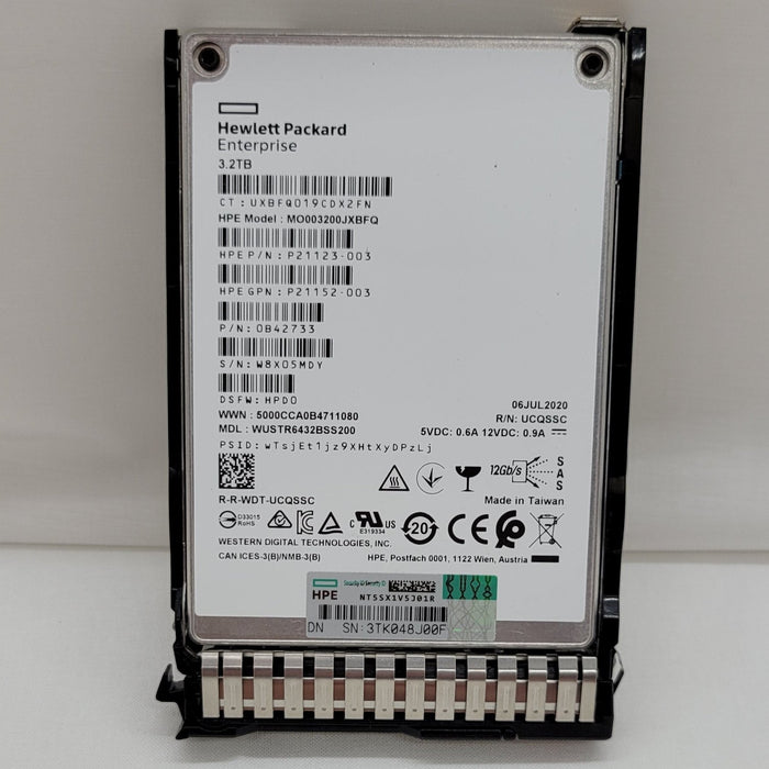 Hpe P21123-003 Wustr6432bss200 3.2tb Sas Ssd Drive With