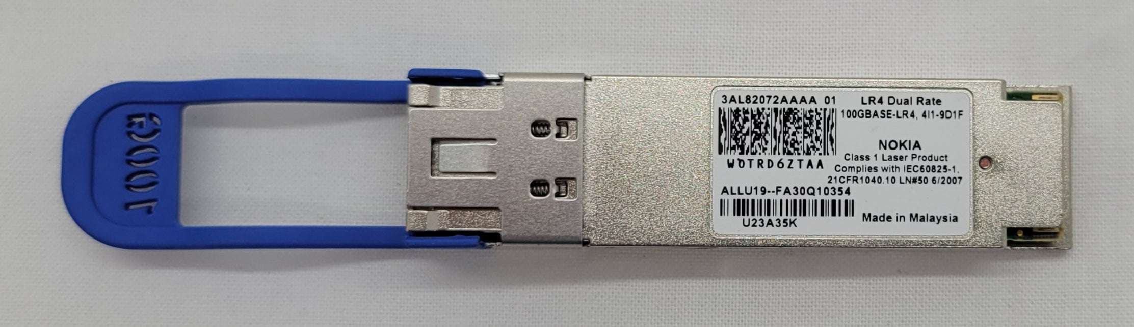 Nokia 3AL82072AAAA01 QSFP-100GBASE-LR4 QSFP28 100G Transceiver Module